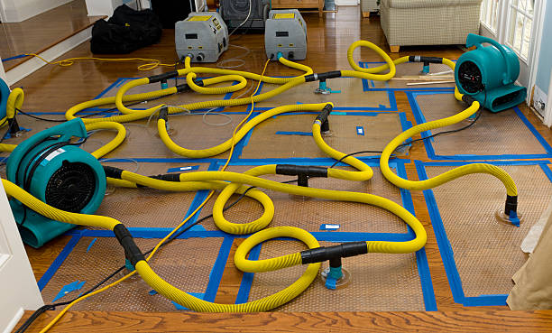 Professional Flood Damage Restoration technician working in Rosemead, CA